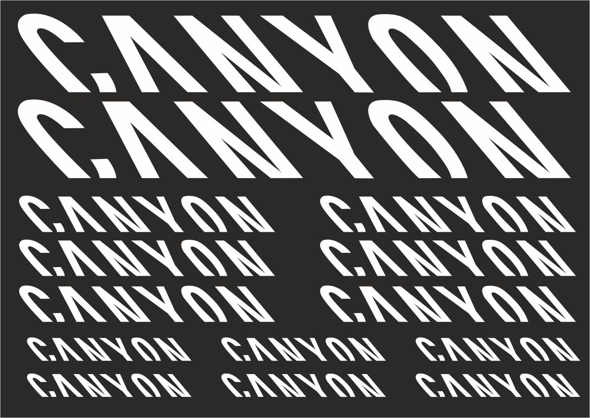 canyon bike stickers